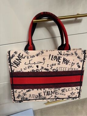 Canvas book tote